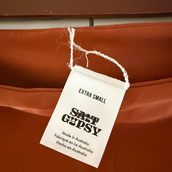 Salt Gypsy Terracotta/Brown XS Swim Bottoms - Picture 3 of 6